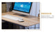 Steel wood desktop computer desk - Newtrendforyou