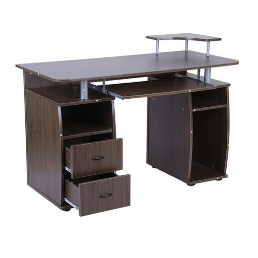 Stable Office Computer Desk  With Elevated Printer Shelf - Newtrendforyou