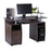 Stable Office Computer Desk  With Elevated Printer Shelf - Newtrendforyou