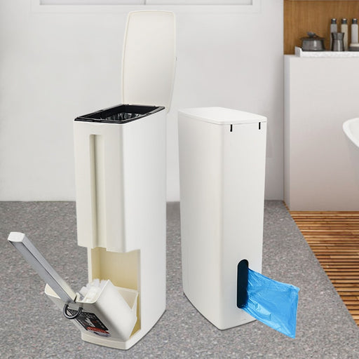 3in1 Waste Bin With Toilet Brush - Newtrendforyou